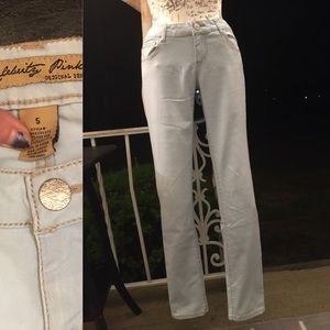 Celebrity pink skinny jean size 5